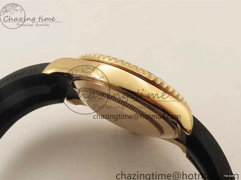 Black on 126655 Black 1:1 Bezel VS3235 Yacht-Master Edition Best Rubber Strap Ceramic RG 3EF 0415